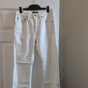 B Sides jeans straight leg sz 27 (fits like a 26) cream color